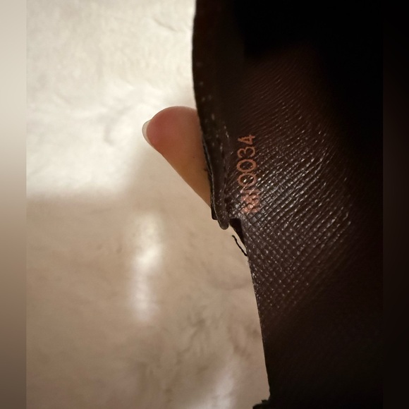 Louis Vuitton Ebene Damier Kiss lock wallet Checkered Brown - Picture 9 of 10